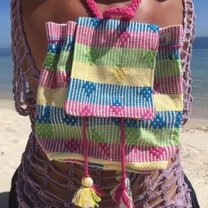Mexican woven MINI backpack